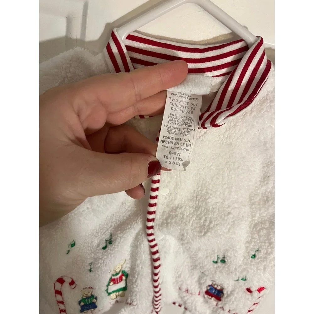 Carter's Vintage 90's Baby White Holiday 